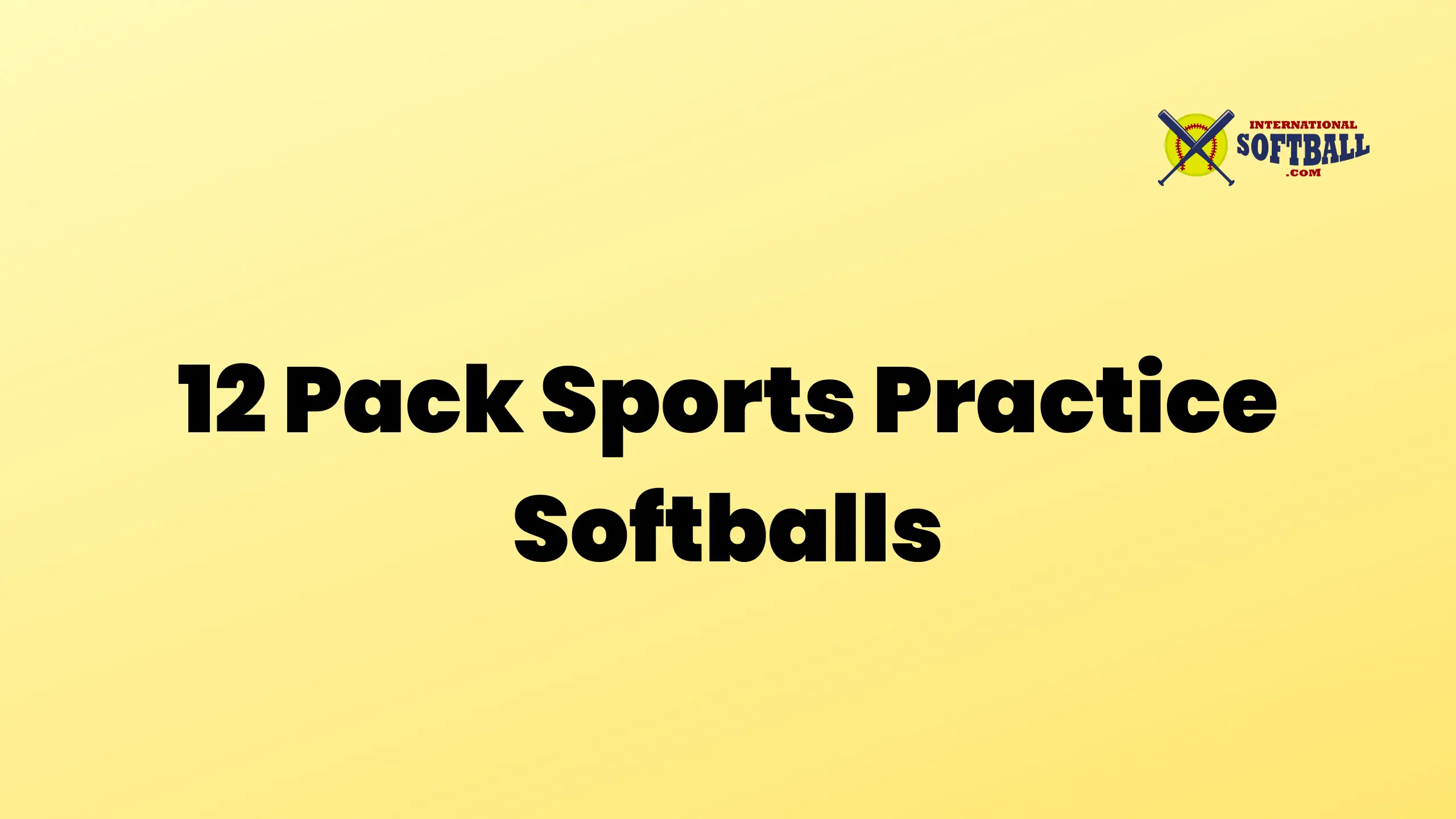 12 Pack Sports Practice Softballs