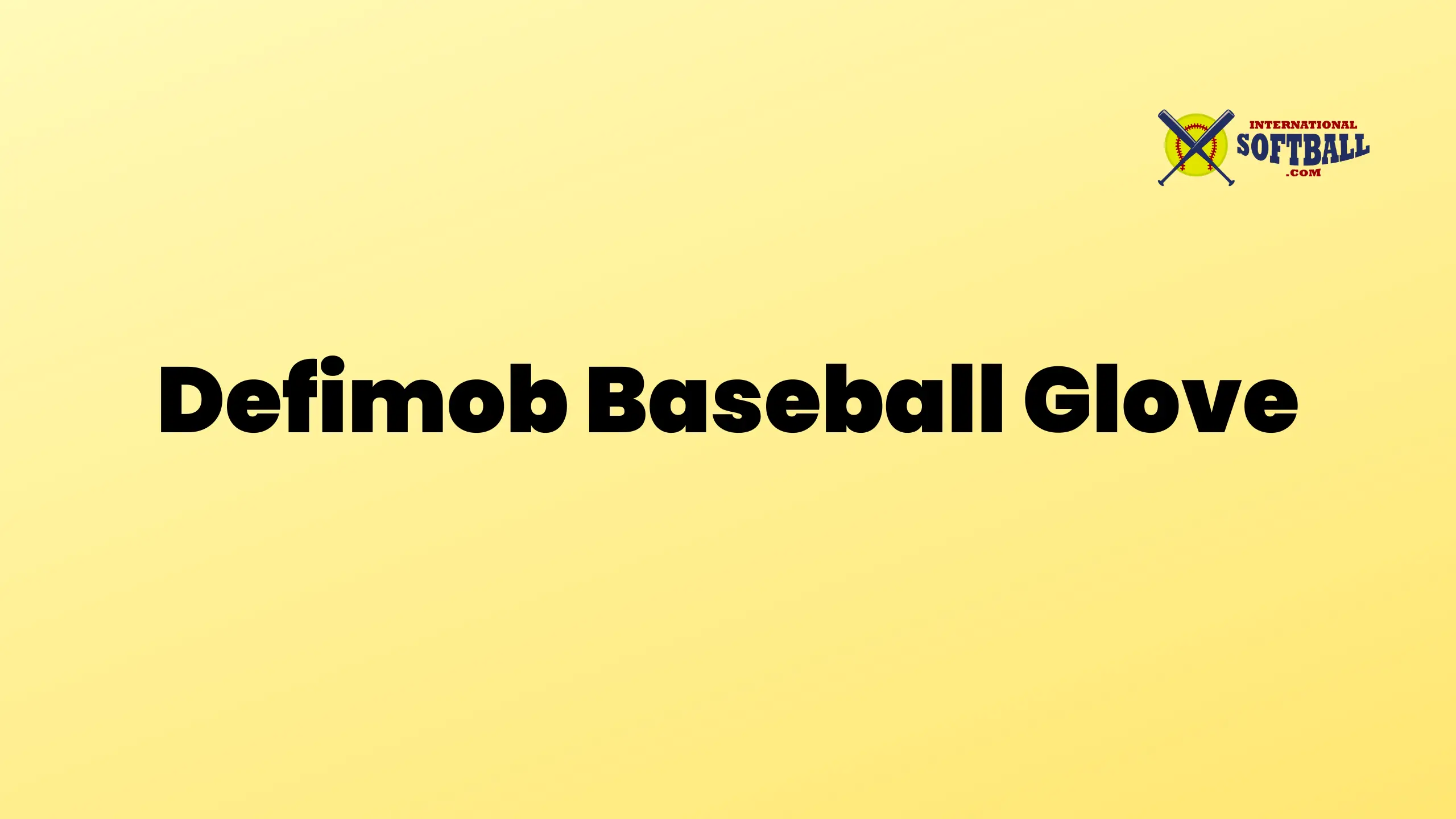 Defimob Baseball Glove