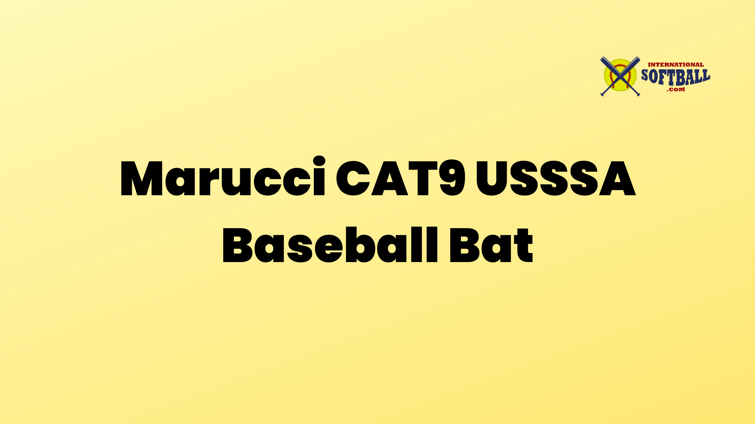 Marucci CAT9 USSSA Baseball Bat