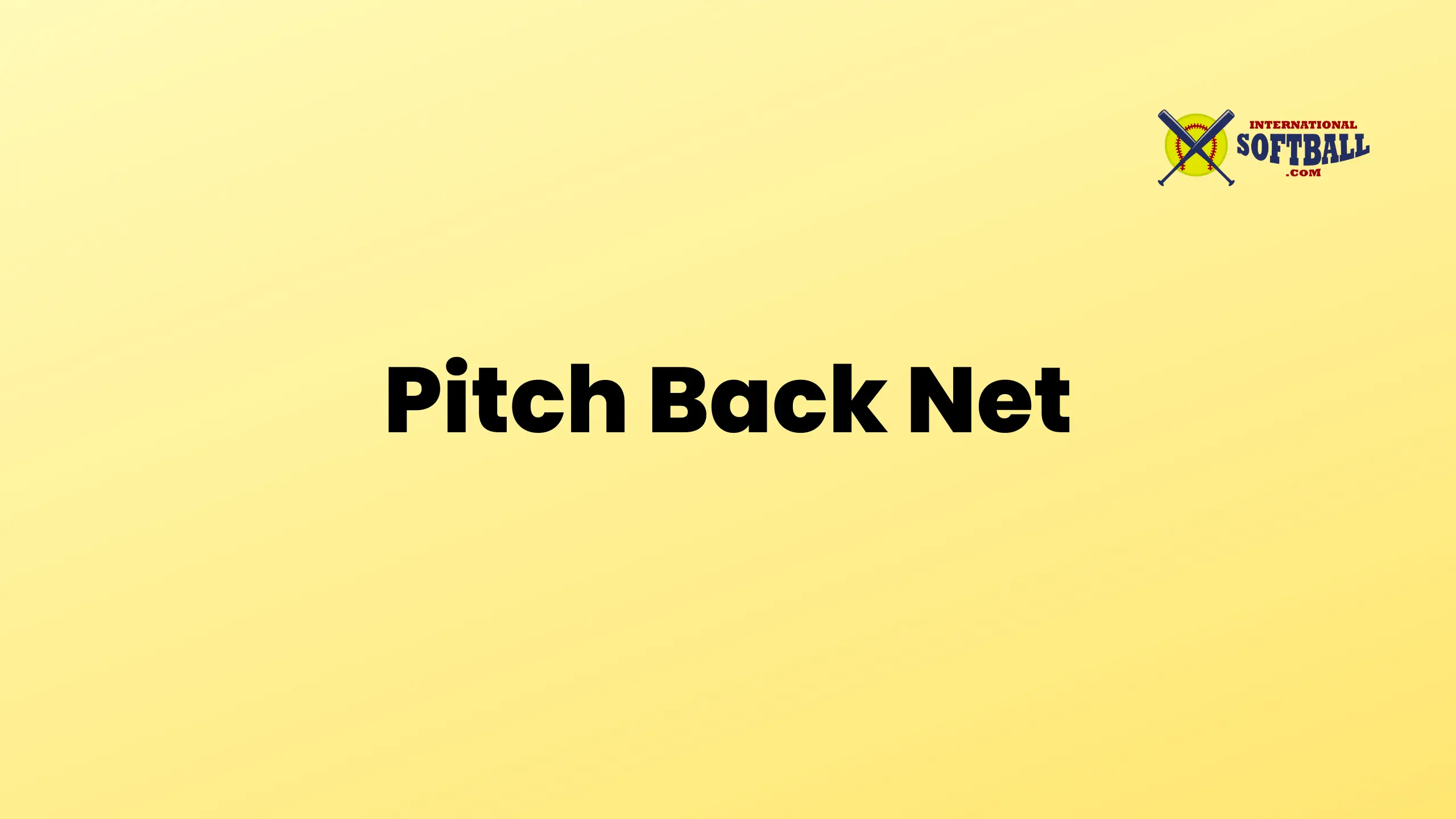 Pitch Back Net