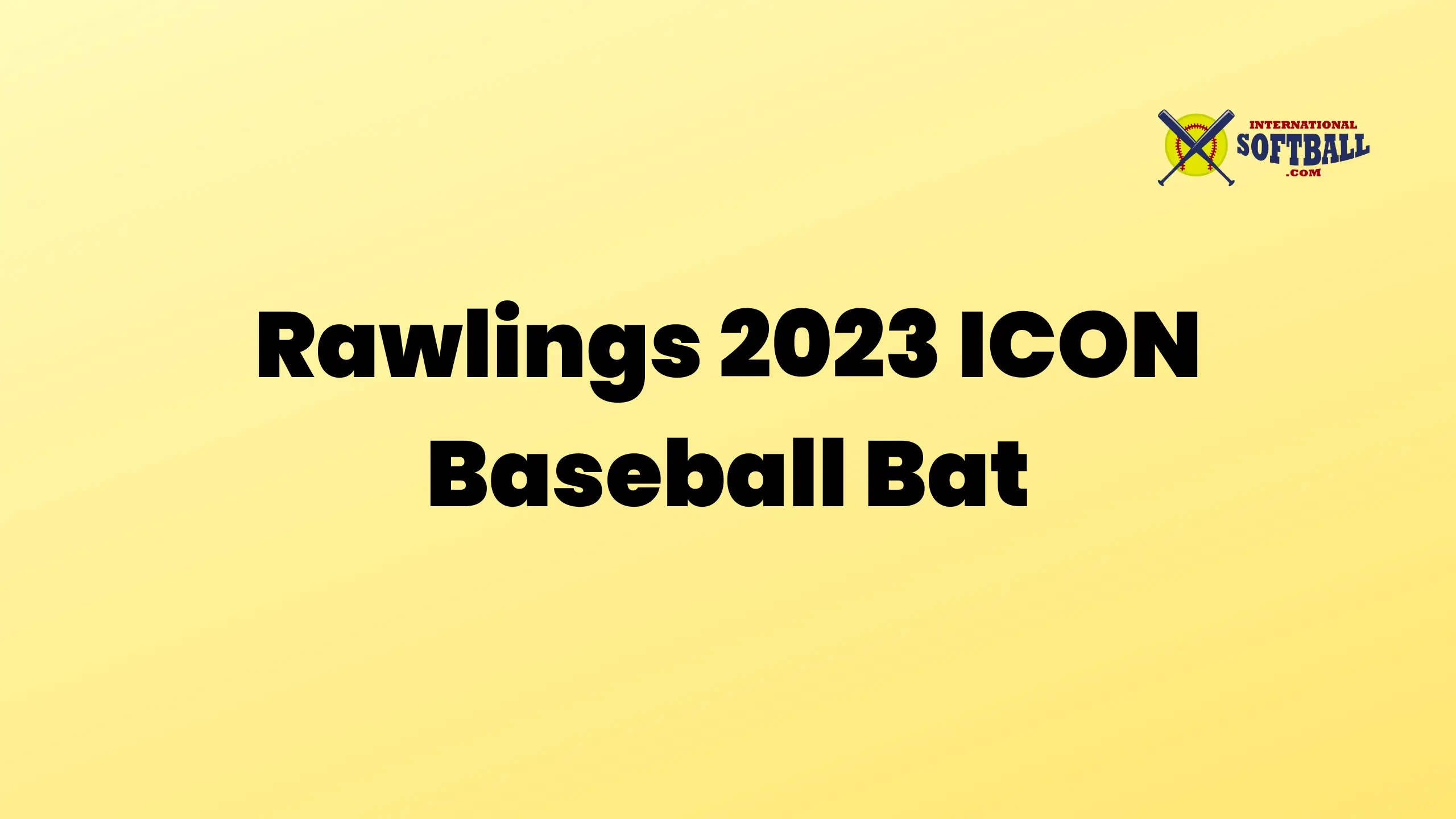Rawlings 2023 ICON Baseball Bat
