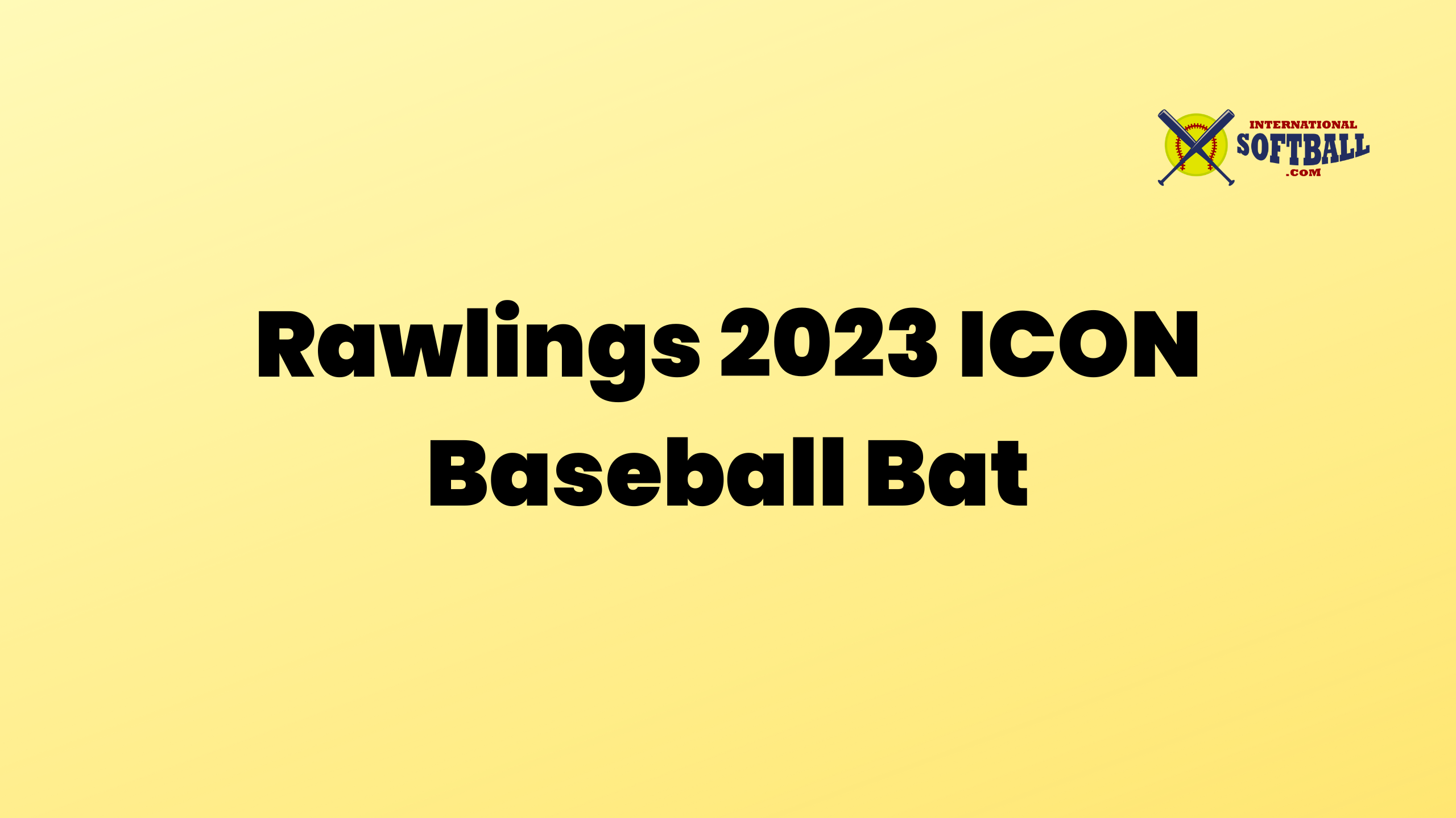 Rawlings 2023 ICON Baseball Bat