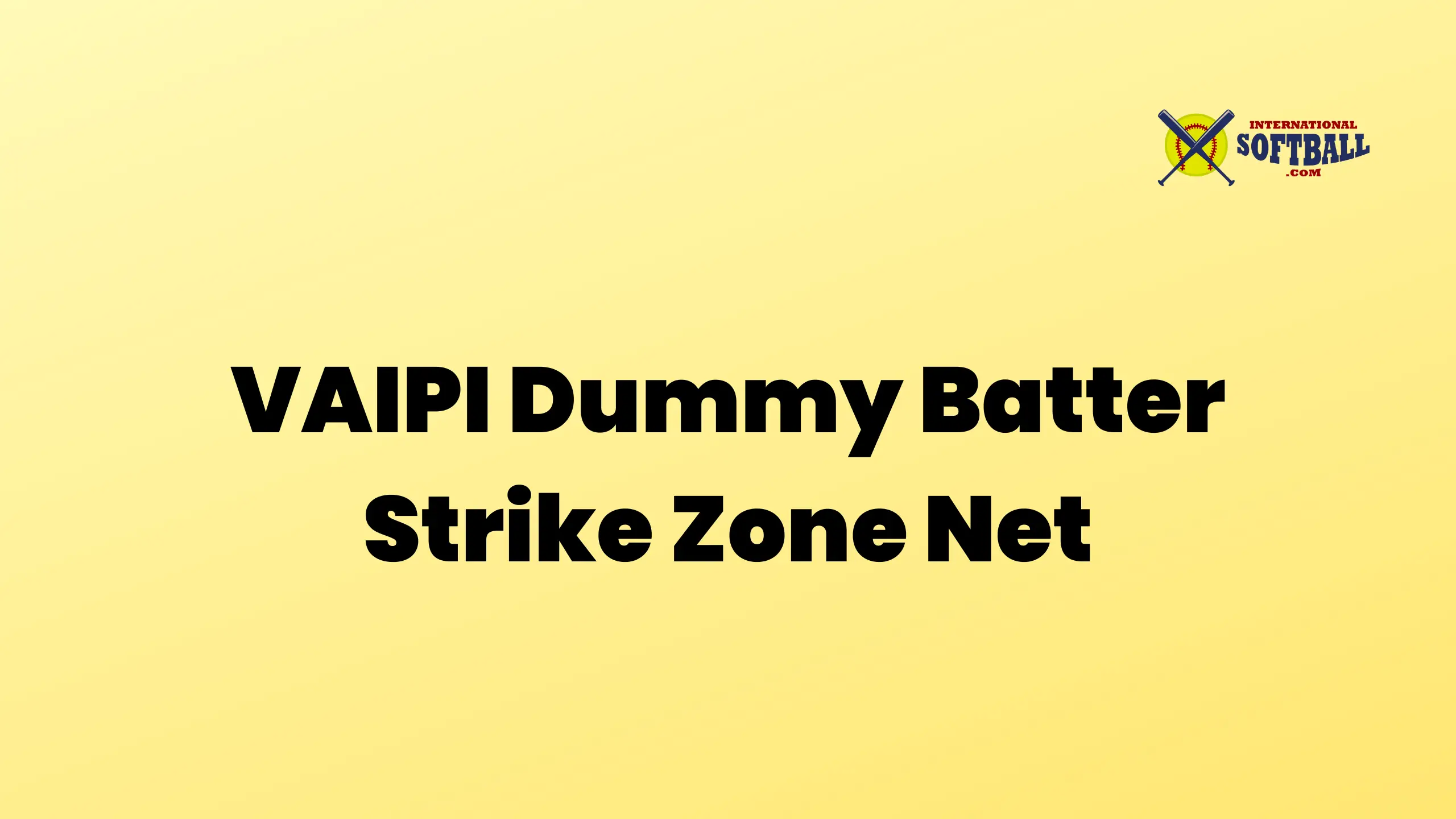 VAIPI Dummy Batter Strike Zone Net